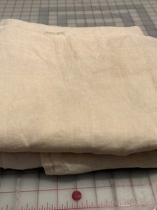 Pottery Barn 100% Linen Sheer Curtain Panels 54 x 96 Ivory Cream Pair (4 avail)