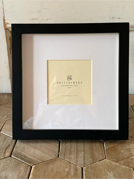 Pottery Barn Wood Gallery Frame,Bestseller, Black, New w/o Tags