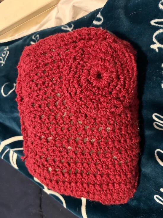 Hand Crafted Red Piillow