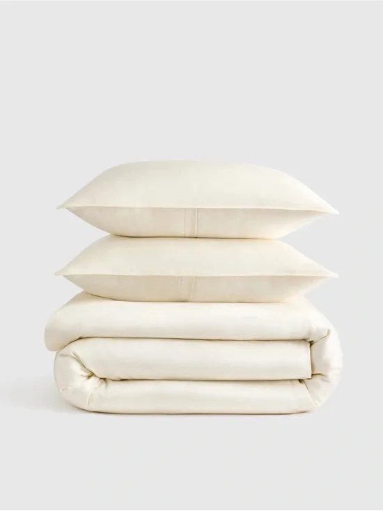 Quince Cream Duvet and Pillow Set King/CalKing
