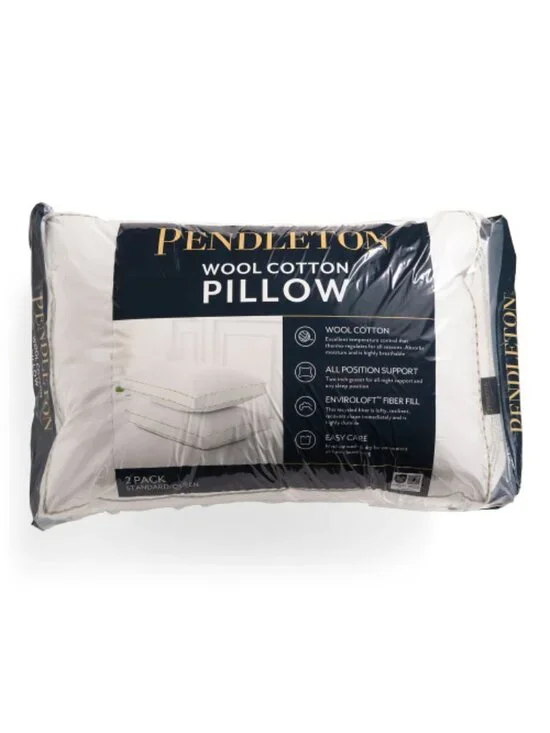 PENDLETON 2pk Wool And Cotton Year Round Pillows