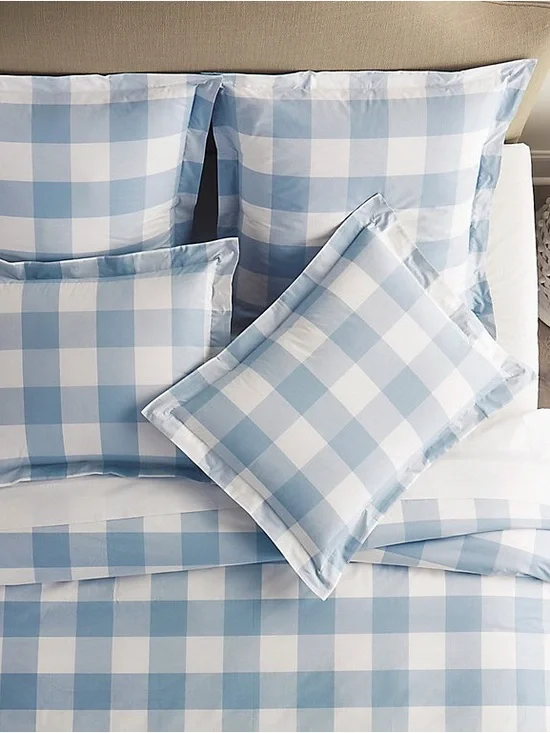 NWT Ballard Designs Gwyneth Buffalo Check Duvet Cover-Full/Queen