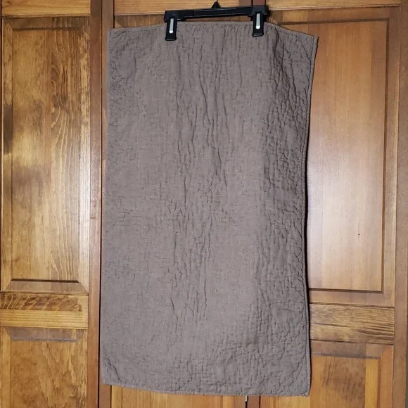 Restoration Hardware Vintage Washed Quilted Linen Pillow Sham