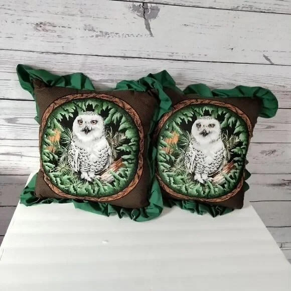 Never used.( my mom) homemade owl pillows