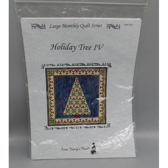 Vintage Nancy's Needles Holiday Tree IV Large Monthly Quilt Series Pattern Kit