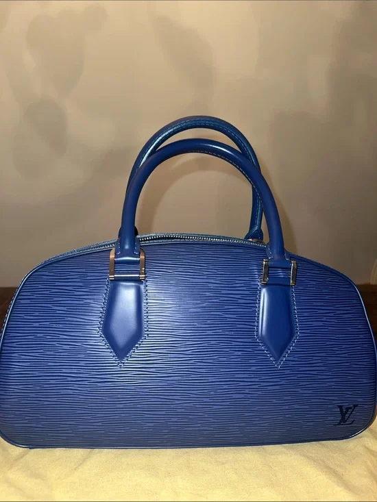 Louis Vuitton Navy Epi Leather satchel