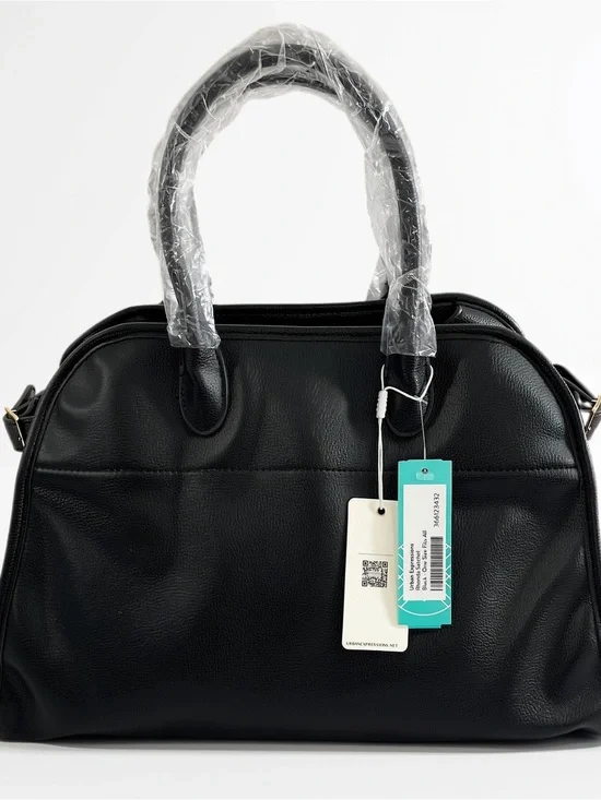 Classic Black Women's Urban Expressions Vegan Leather Satchel Bag