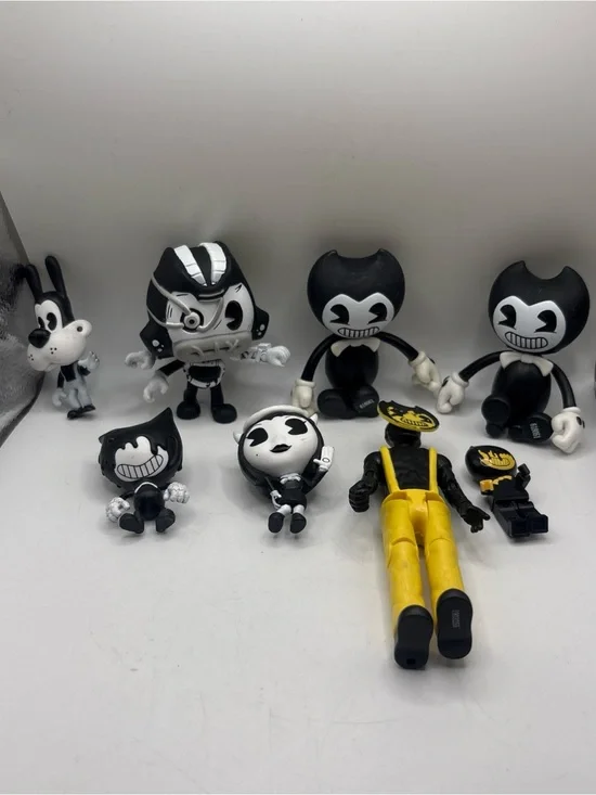 Bendy and the Ink Machine Action Figure Lot of 8 Assorted Characters Articulated
