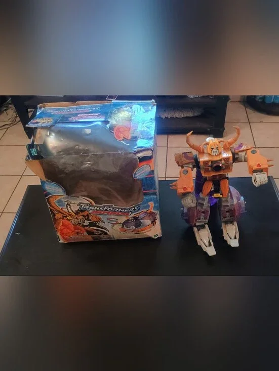 Orange and Purple Transformer Armada Unicorn Robot Action Toy - Read Description