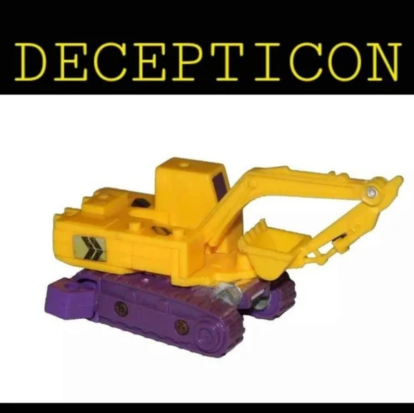 Transformers G1 DECEPTICON EXCAVATOR construction vehicle vintage