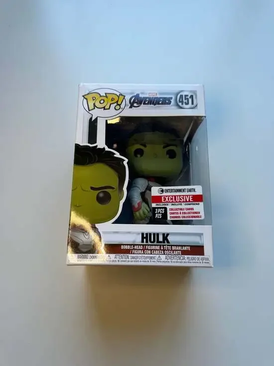 Funko Pop Marvel Avengers Hulk 451 Exclusive With Cards