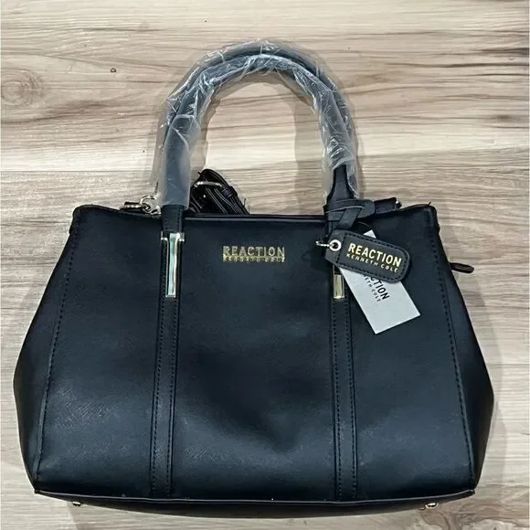 NEW Kenneth Cole Reaction Harriet Satchel Black