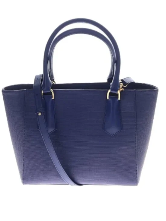 Dagne Dover Blue Structured Satchel / Work Bag