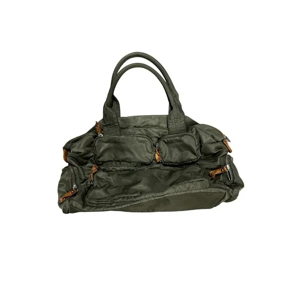 Gap Olive Green Utility Satchel Bag Multi-Pocket Travel Handbag