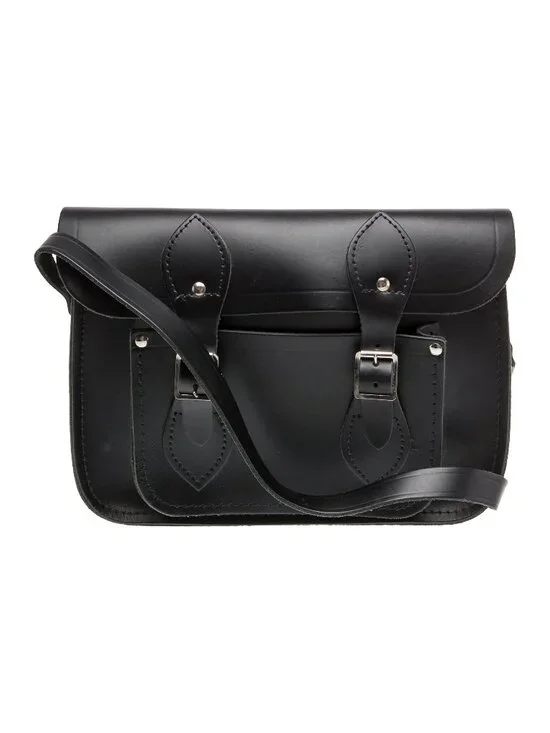 The Cambridge Satchel Company Black Leather Messenger Bag