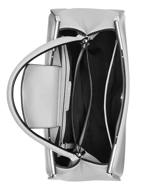 Calvin Klein Black Mica Top Handle Convertible Satchel