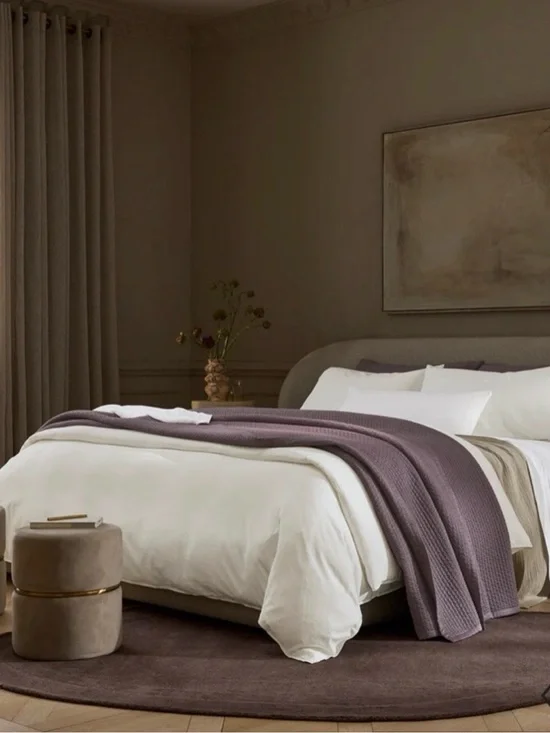 Boll & Branch Signature Textured Organic Cotton Quilt Plum King
