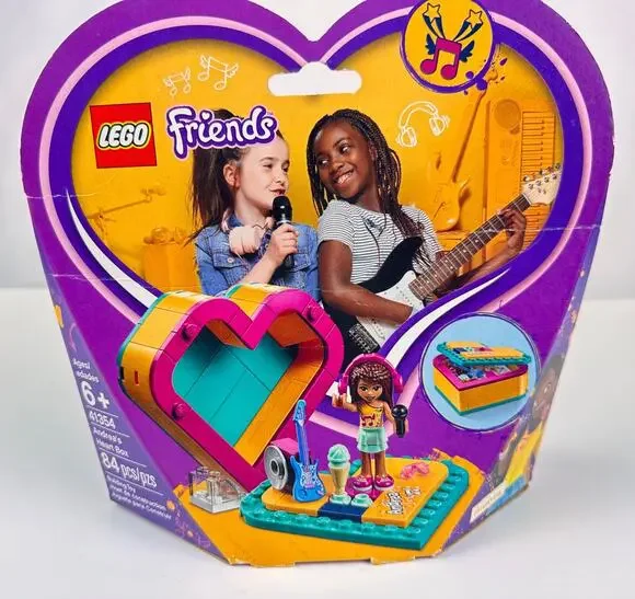 LEGO Friends 41354 Andrea's Heart Box Set - Guitar Amp Microphone Music NEW