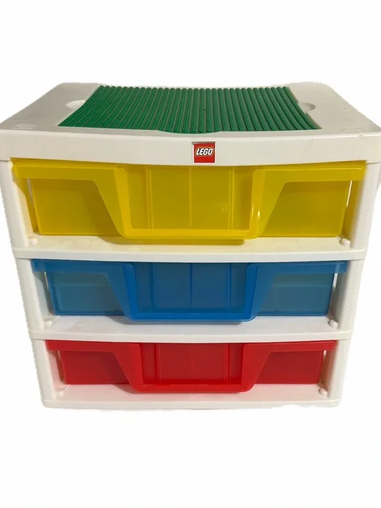 Super Cute! Lego 3 Drawer Shelf Storage Cabinet Shelf