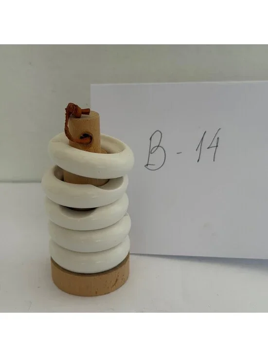 Minimalist Wooden Stacking Ring Toy Set - Storage Location‎ Number: B-14