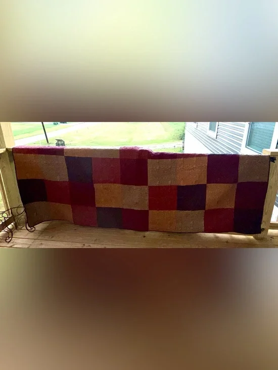 Springmaid King Parchwork quilt boho rustic fall bedspread