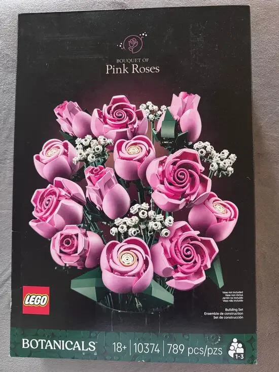 New! Lego Botanicals Boquet Of Pink Roses 18+ 10374 789 PCS 234R5000879 6582551