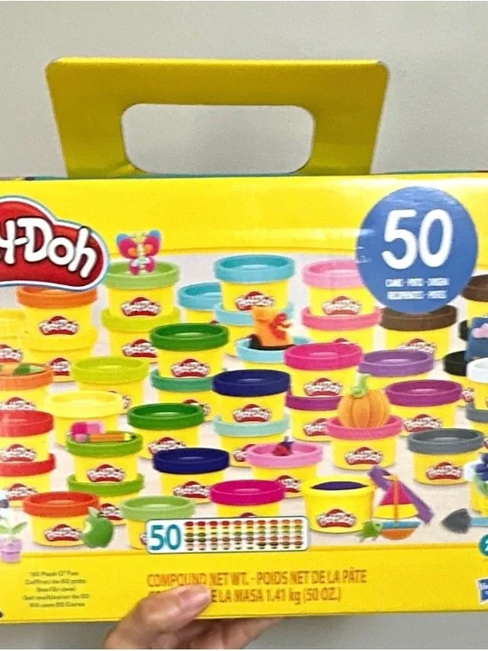 Play-Doh 50-Can Creative Compound Pack in Yellow with Multi-Color Lids