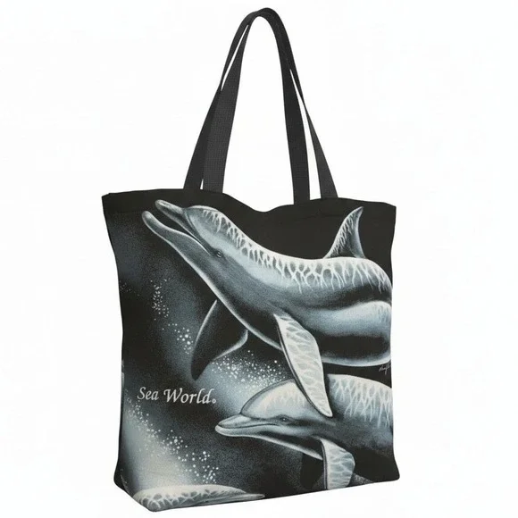 Vintage 90S Extinction Is Forever Dolphin AOP Animal Rights Nancy Blauers 94 bag