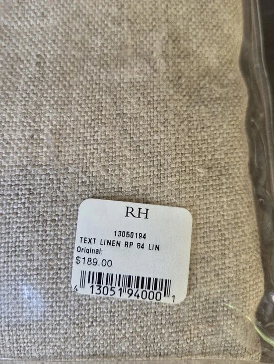 Restoration Hardware Linen Drapery Panel Color 