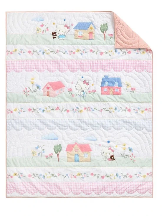 Pottery Barn Kids Hello Kitty Cottage Quilt