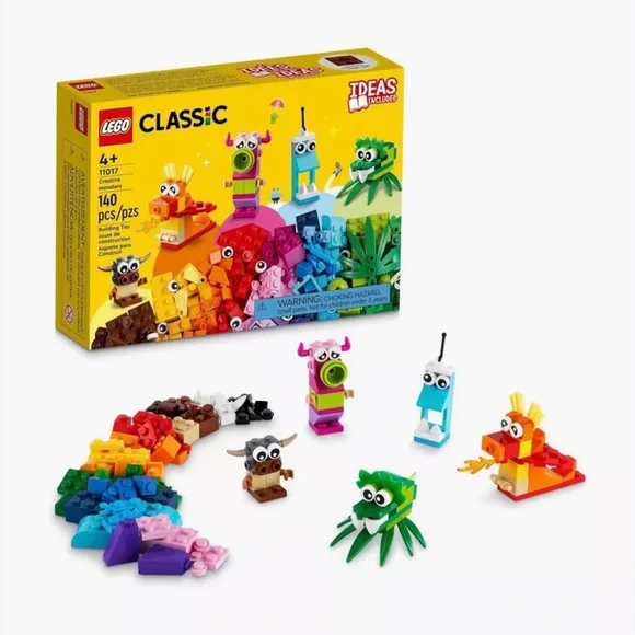 LEGO‎ Classic Creative Monsters 11017 Building Toy Set 140 Pieces New Sealed Box