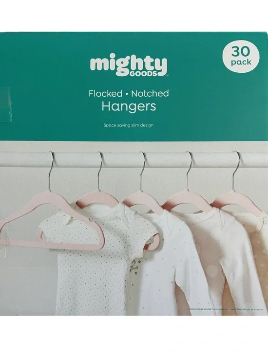 Mighty Goods Flocked Notched Hangers
