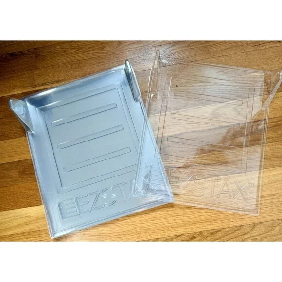 EZSTAX 18 PIECE CLOSET ORGANIZER CLEAR INTERLOCKING CLOTHING STACKERS NEVER USED