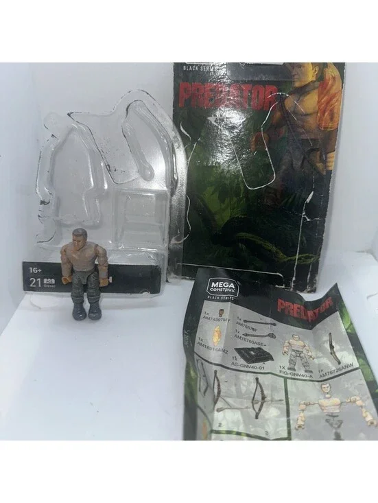Mega Construx BLACK SERIES PREDATOR DUTCH ARNOLD SWARZENEGGER Free Shipping