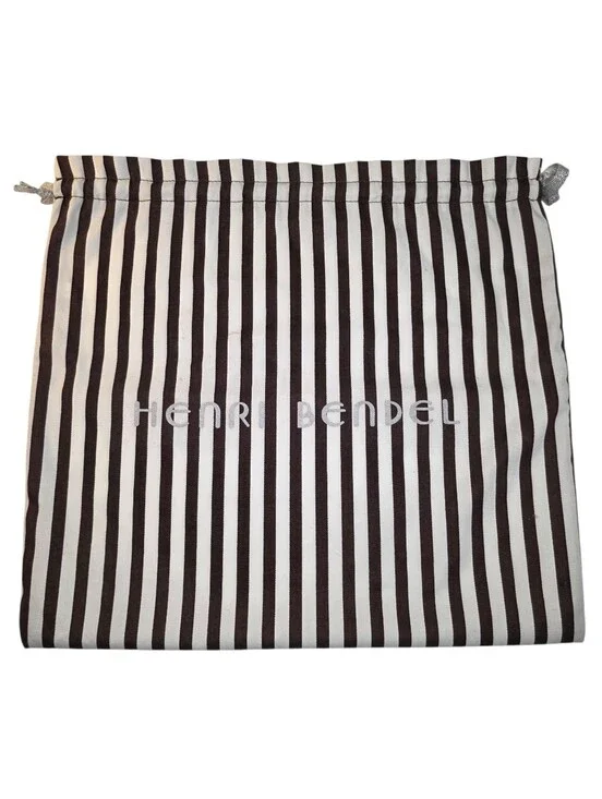 Henri Bendel Dust Bag Drawstring Striped XL Large Handbag Closet Storage Decor