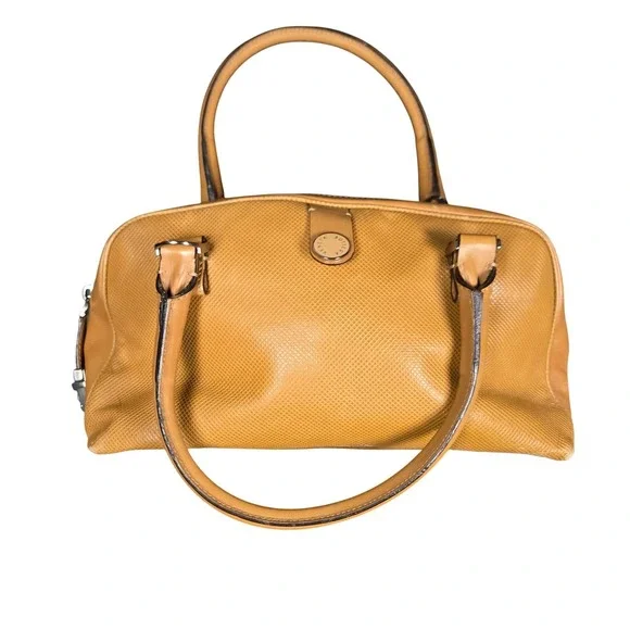 Bottega Veneta Mustard Yellow Leather Satchel