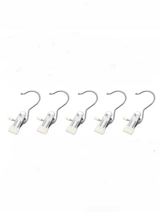 5pk Universal Metal Clip Hangers for Leggings, Pants, Etc BNIB