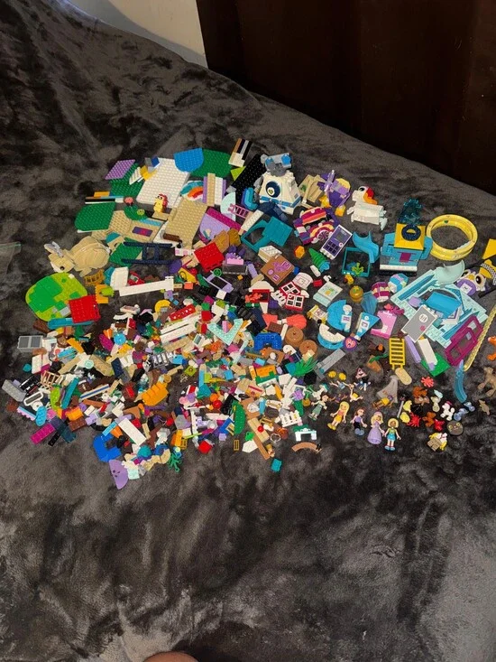LEGO Assorted Pieces Minifigures Animals Building Parts Lot