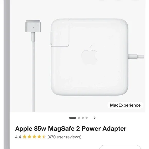 Apple Genuine Oem MagSafe 2 85W Power Adapter A1424 Authentic Apple Charger