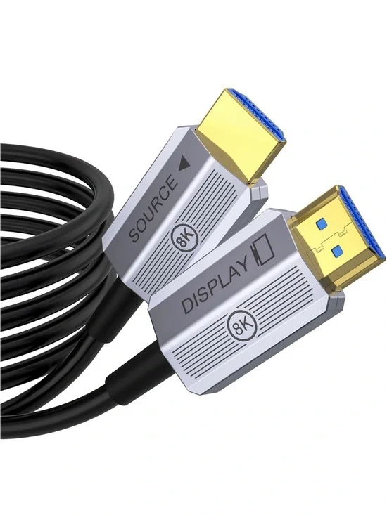 8K Fiber Optic HDMI Cable 100ft, 48Gbps Long