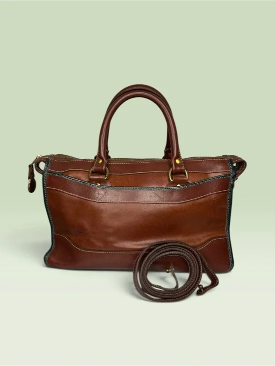 Brahmin 90s Vintage Tuscan Satchel Crossbody