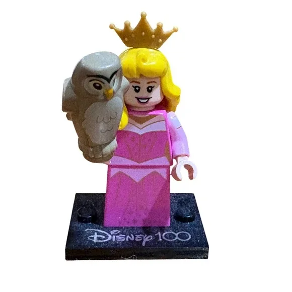 LEGO Disney 100 Aurora Minifigure 71038 Sleeping Beauty with‎ Owl and Base