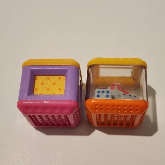 Vintage Fisher Price‎ Peek A Boo Building Stack Block Replacement Piece Toys