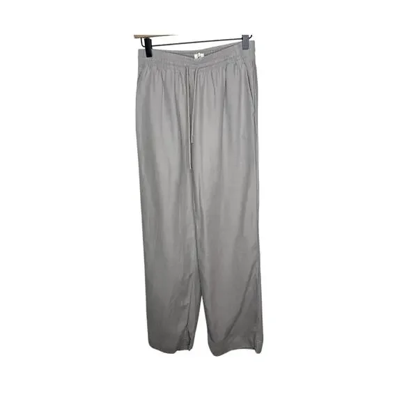 Wilfred Aritzia CruiseLinen Thesis Pant Womens S Gray Lyocell Linen Trousers EUC