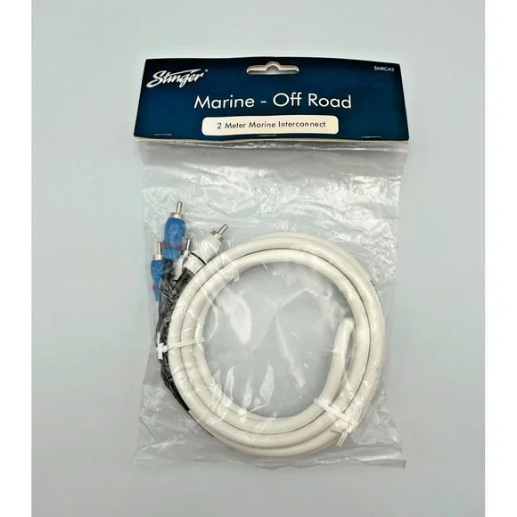 Stinger SMRCA2 Marine Grade 2-Channel RCA‎ Interconnect Audio Cable 2m/6.6ft