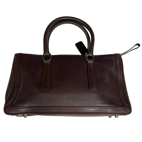 Vintage Coach Bonnie Legacy Handbag Satchel Dark Brown Leather 2001 Y2K