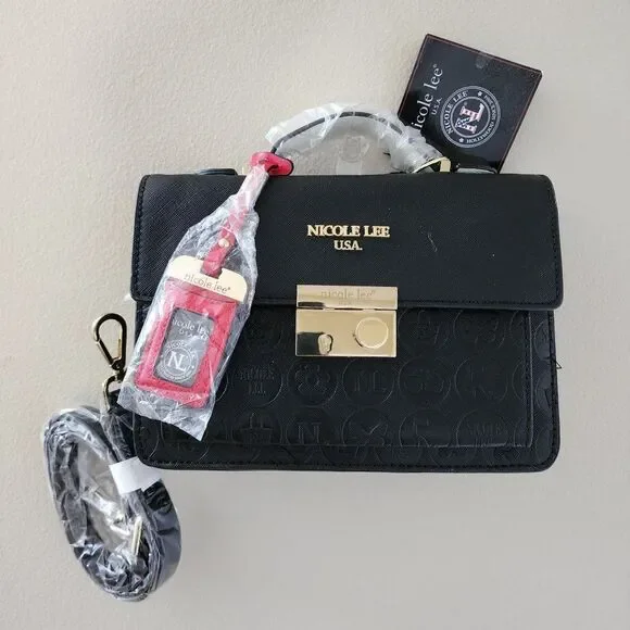 Nicole Lee Small Top Handle Satchel Handbag Crossbody