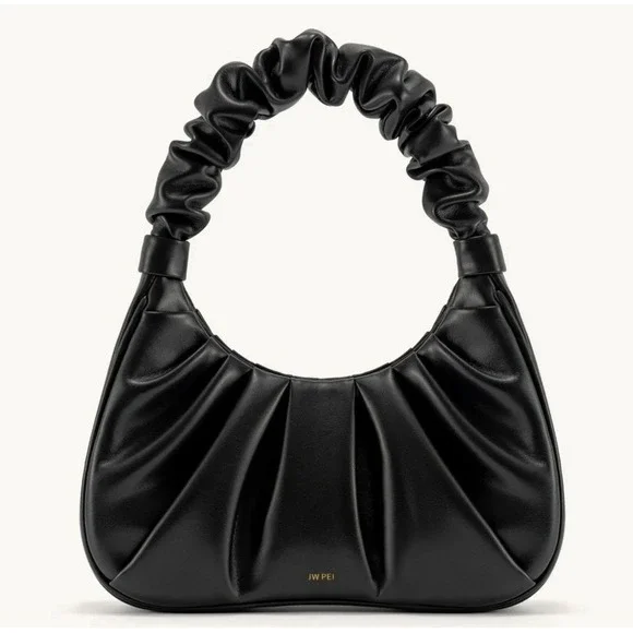 JW PEI Gabbi Ruched Mini Hobo Shoulder Bag BLACK Nordstrom Y2K 90s Style Chic