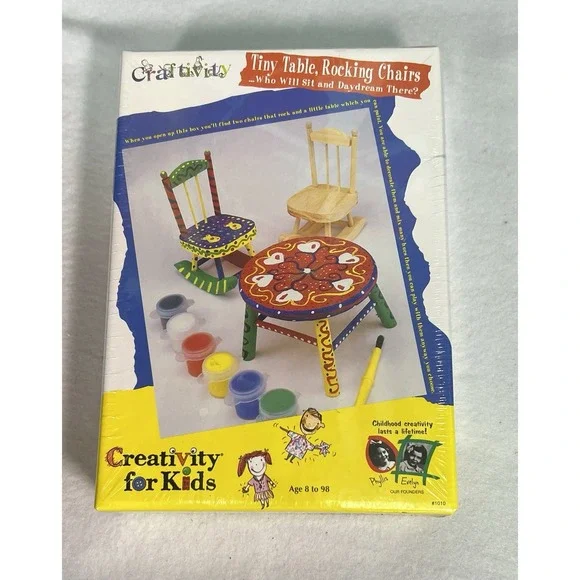 Creativity For Kids‎ Tiny Table & 2 Rocking Chairs Sealed NEW in box