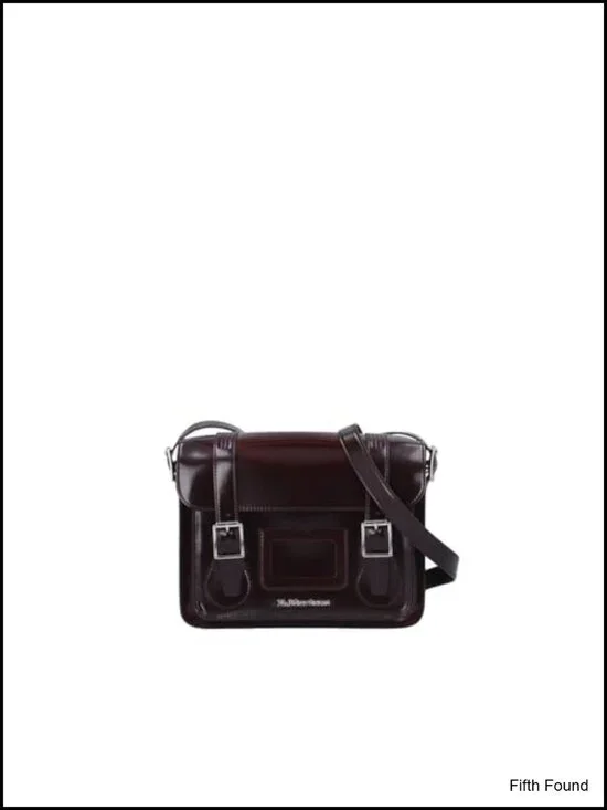 Vegan Leather Satchel Messenger Bag